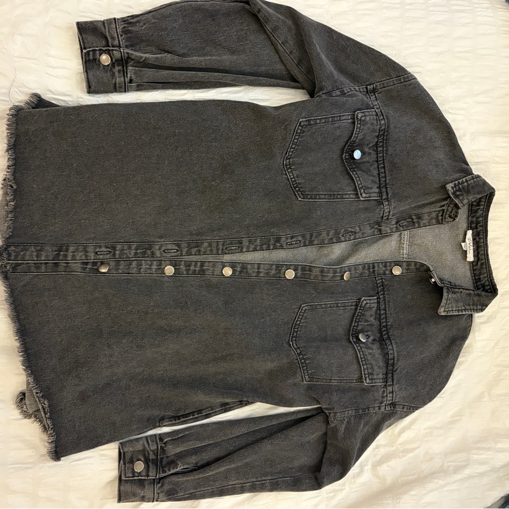 Bohme Black Denim Button-Up Shirt